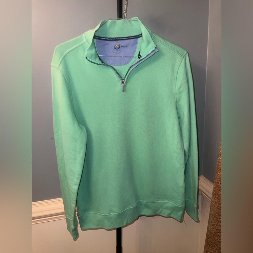 Club Room Men's Mint Zip-Up‎ Sweater BWT